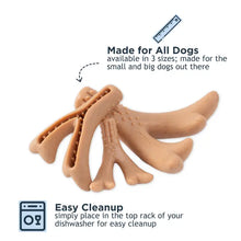 Load image into Gallery viewer, Peanut Butter-Scented Antler Chew Dog Toy - Medium