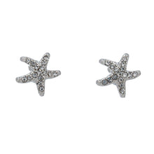 Load image into Gallery viewer, Silver Starfish Ear Sense Stud Earrings