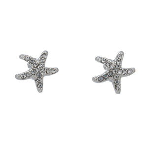 Silver Starfish Ear Sense Stud Earrings