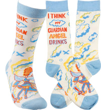 Load image into Gallery viewer, I Think My Guardian Angel Drinks Socks