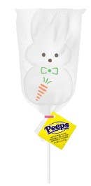 PEEPS 1ct Giant White Marshmallow Bunny POPS, 1.88oz
