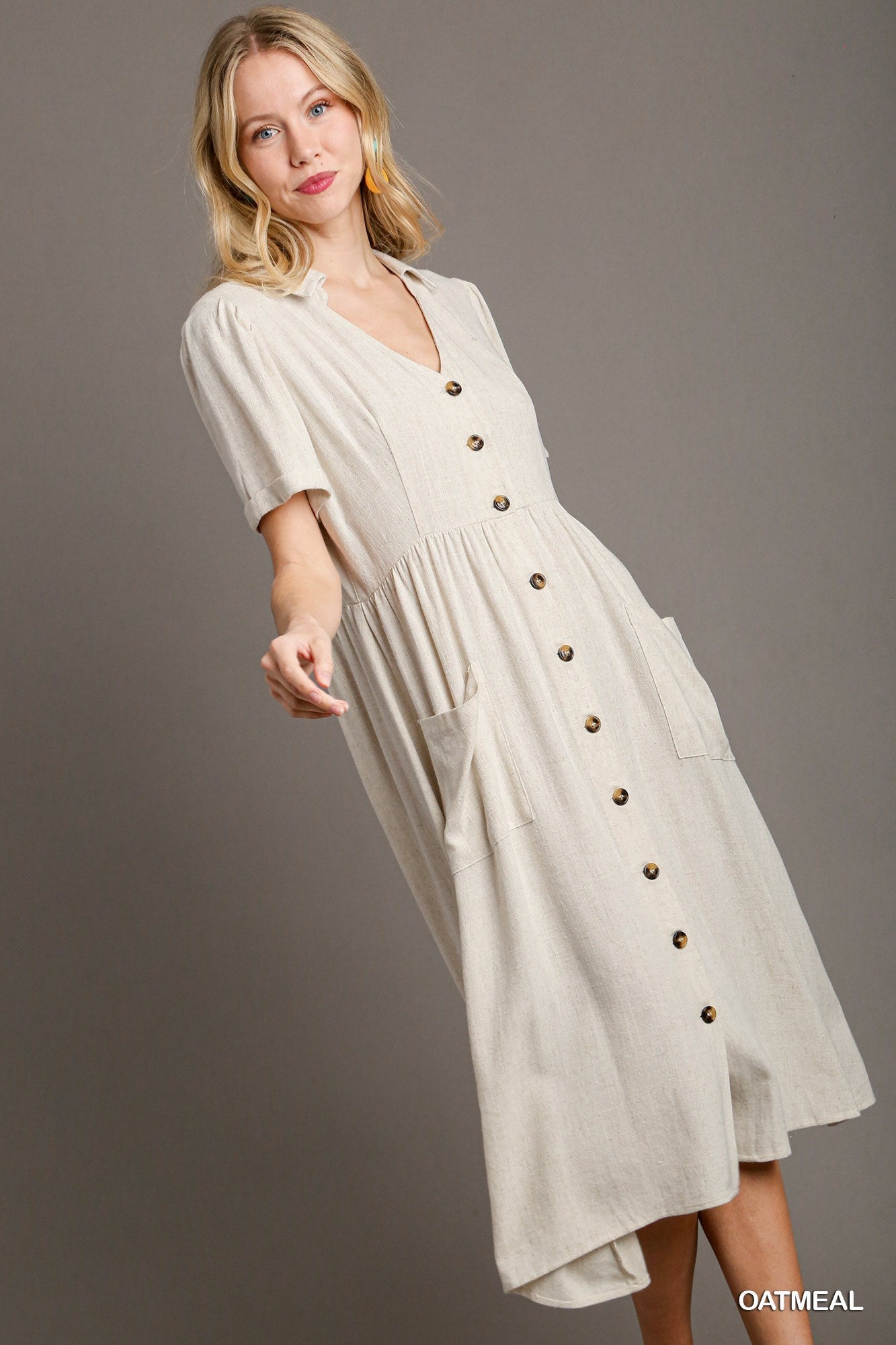 collared pleated dress self-portrait - Cream Boucle Collared Midi Dress