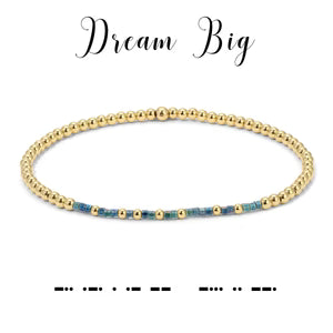 14K Gold-Filled Bracelets Dream Big