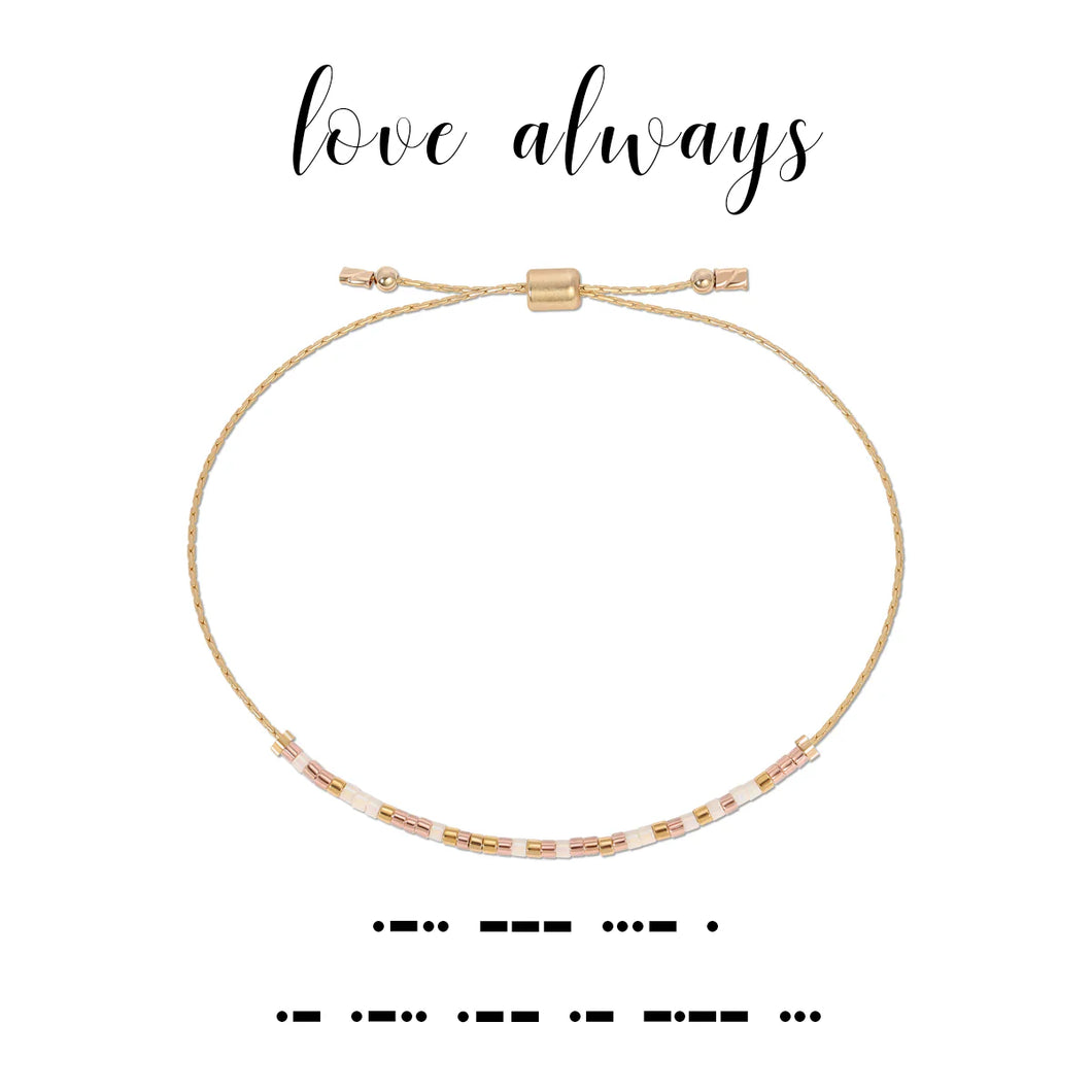 Dot and Dash Love Always Bracelet