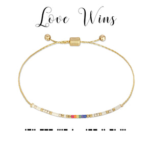 Dot and Dash Love Wins Bracelet