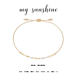 Dot and Dash My Sunshine Bracelet