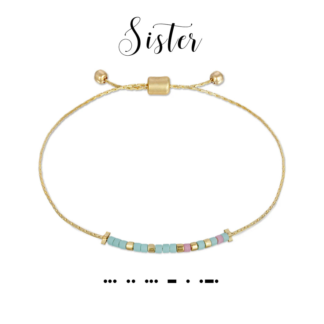 Dot and Dash Sister Bracelet