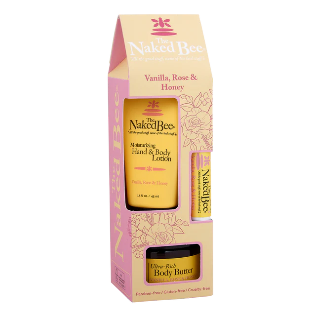 Contemporary Vanilla, Rose & Honey Gift Collection
