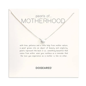 Pearls of Motherhood Necklace in Sterling Silver large pearl