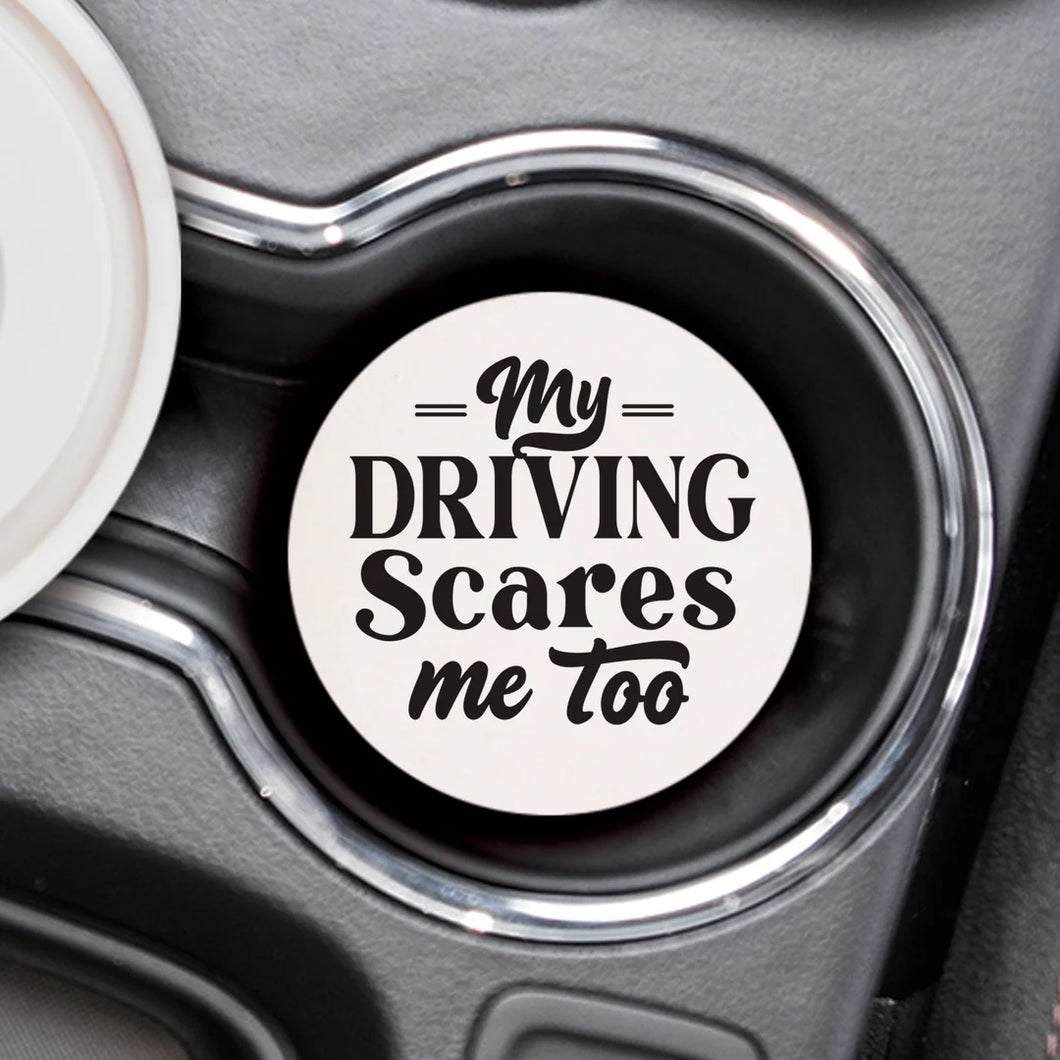 MY DRIVING SCARES ME TOO CAR COASTER