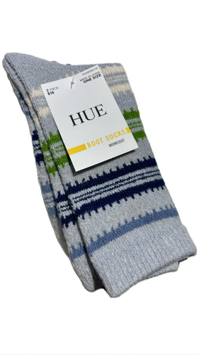 Hue Femme Stripe Boot Sock 2 Pack