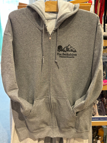 zip front hoody grey berkshire mountains