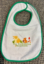 Load image into Gallery viewer, Baby Animals Berkshire Trimmed Terry Bib