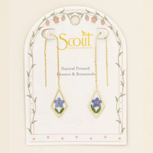 Load image into Gallery viewer, Pressed Flower Thread Earring