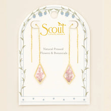 Load image into Gallery viewer, Pressed Flower Thread Earring