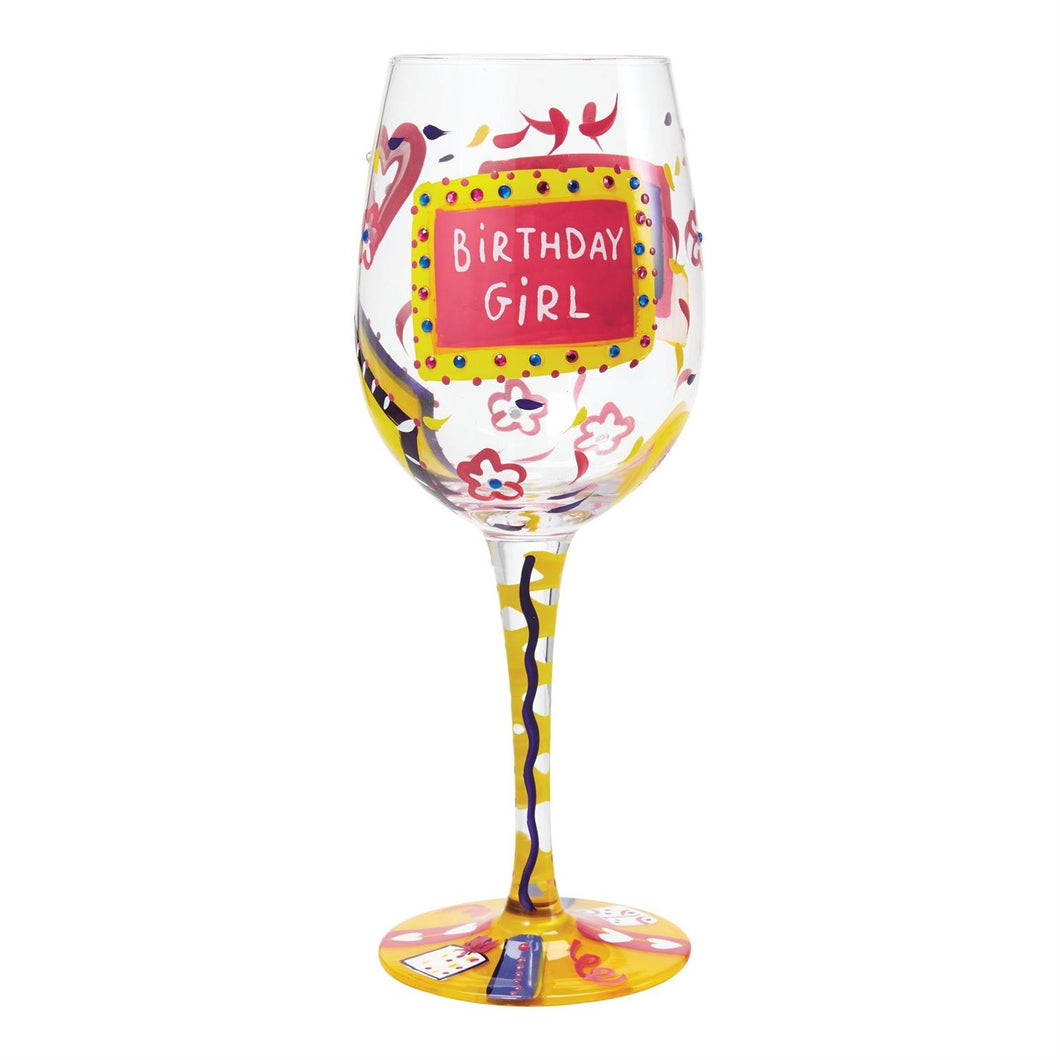 Wine Glass Birthday Girl