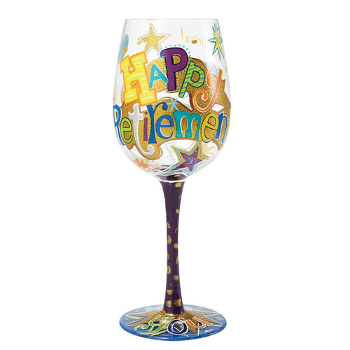 Lolita Happy Retirement wine glass