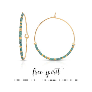 Dot & Dash Free Spirit Hoop Earrings