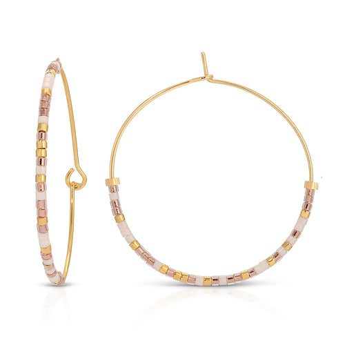 Dot & Dash Love Always Hoop Earring
