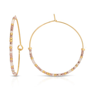 Dot & Dash Love Always Hoop Earring