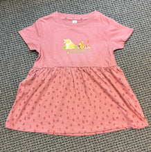 Load image into Gallery viewer, "The Berkshires" Bunny &amp; Squirrel Pink Toddler's Dress