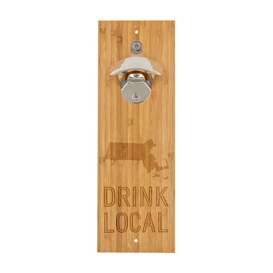 Massachusetts Wood Bottle Opener