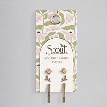 Load image into Gallery viewer, Stud Trio Ear Jacket Set