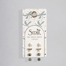 Load image into Gallery viewer, Stud Trio Ear Jacket Set