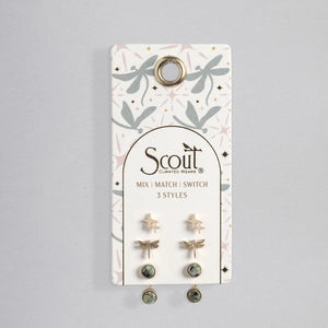 Stud Trio Ear Jacket Set