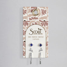 Load image into Gallery viewer, Stud Trio Ear Jacket Set