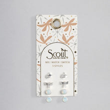 Load image into Gallery viewer, Stud Trio Ear Jacket Set