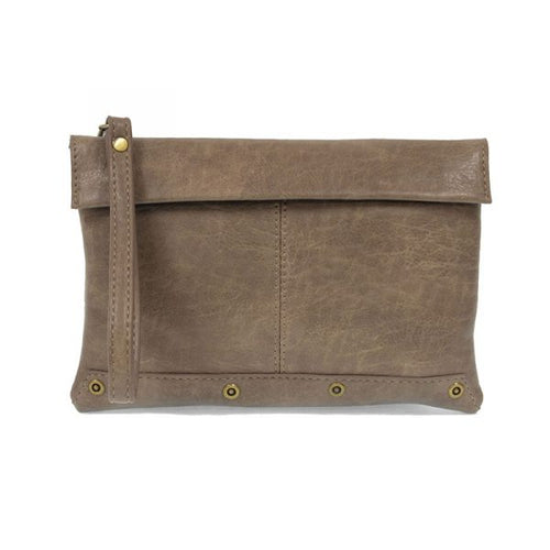 Kiara Foldover Convertible Crossbody Taupe