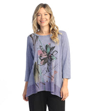Load image into Gallery viewer, Mineral Washed 100% Cotton Tunic Top With Georgette Contrast