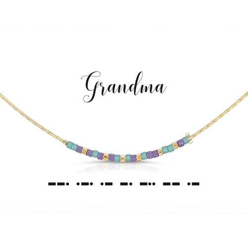 Dot and Dash Grandma Necklace
