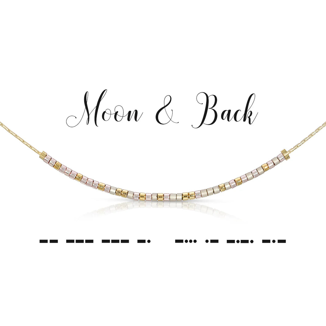 Moon and Back Necklace