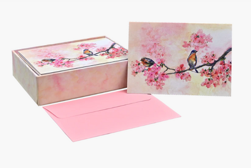 Cherry Blossoms in Spring Note Cards