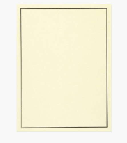 Black & Cream Stationery Set