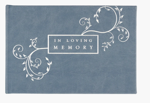 In Loving Memory Guest Book (Blue)
