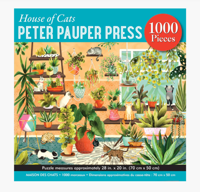 house plants jigsaw puzzle House of Cats 1000 Piece Jigsaw Puzzle