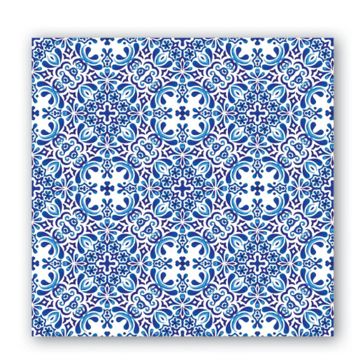 Cocktail Napkin - Indigo Seas