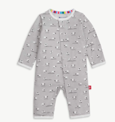 gray baa baa baby modal magnetic fuss free coverall
