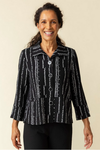 Habitat Crinkle Crepe Bud Tulip Hem Swing Jacket