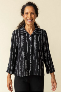 Habitat Crinkle Crepe Bud Tulip Hem Swing Jacket