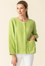 Load image into Gallery viewer, Sun Washed Jacquard Snappy Jacket