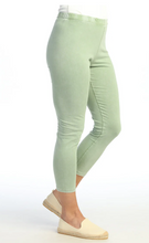 Load image into Gallery viewer, MINERAL WASHED COTTON SPANDEX CROP LEGGING