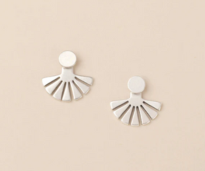 Refined Earring Collection - Sunburst Ear Jacket/Sterling Silver ER025