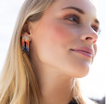 Load image into Gallery viewer, Chromacolor Miyuki Rainbow Fringe Earring
