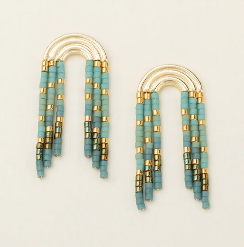 Chromacolor Miyuki Rainbow Fringe Earring