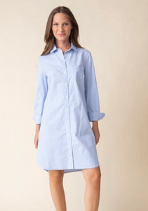 Cafe Dress Oxford Blue
