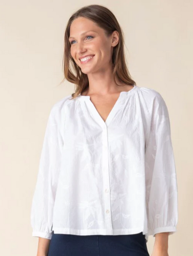 Floral Embroidered Romance Shirt